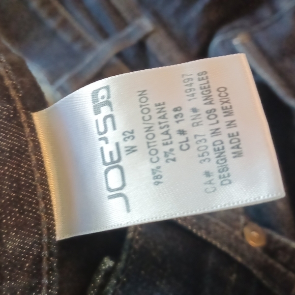𝅺Joe's jeans, men's size 32 .Nice darker wash  dress up jeans for the fall. - Picture 6 of 9